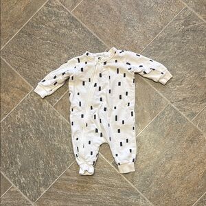 Ali Miles Cream and Black Kids Footie